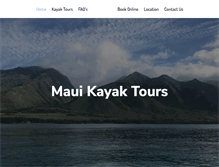 Tablet Screenshot of kayakolowalu.com